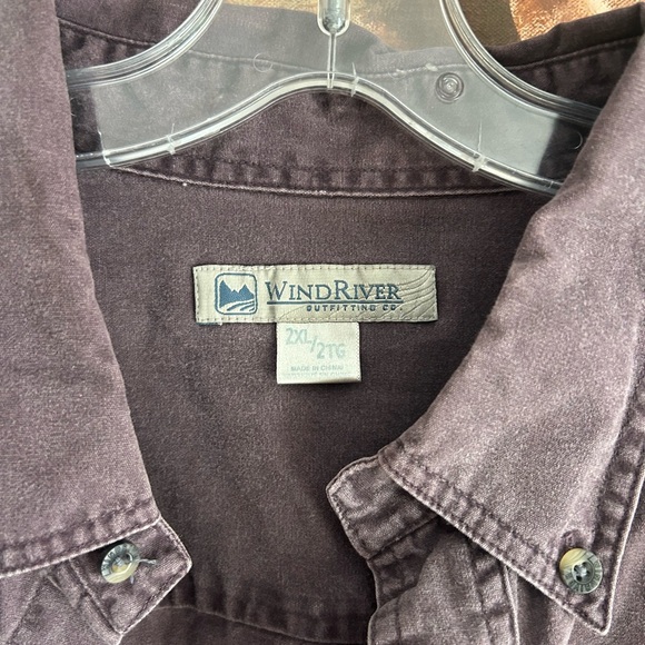 Vintage Y2K Men's Brown Casual Shirt Jacket Windriver XXL - Picture 6 of 7